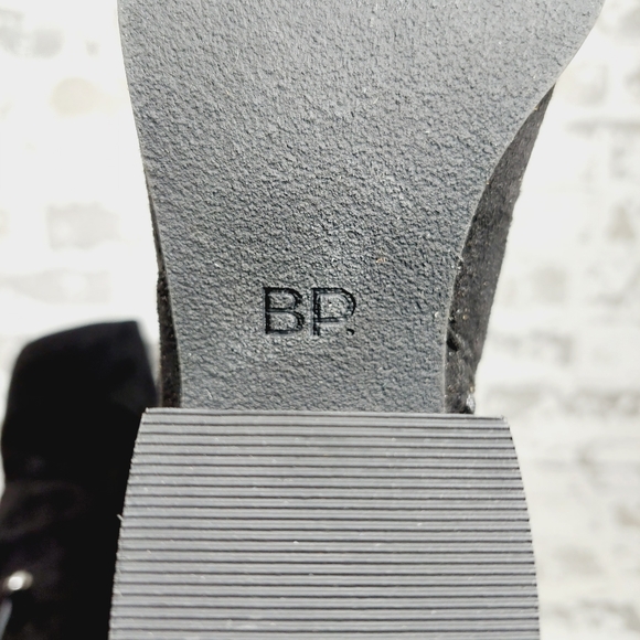 NEW BP. Luke Black Side Zip Block Heel Over The Knee Boots A398 - Picture 9 of 12